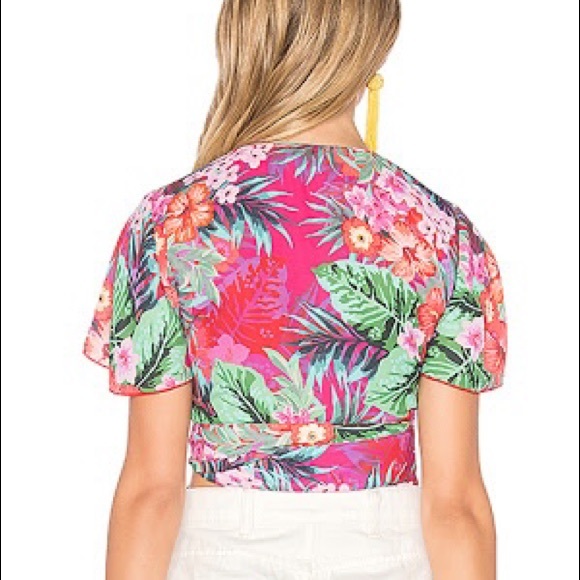 Show Me Your Mumu Wilson Wrap Top in Aloha - Small - Picture 2 of 3